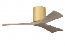 Matthews Fan Company IR3H-LM-GA-42 - Irene-3H - Three Blade Flush Mount Paddle Fan - 42" - Light Maple Tone Finish