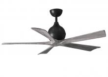 Matthews Fan Company IR5-BK-BW-52 - Irene-5 - 52" Five Blade Paddle Fan - Matte Black Finish - Barn Wood Tone Blades