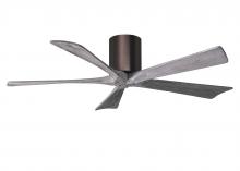 Matthews Fan Company IR5H-BB-BW-52 - Irene-5H - 52" Five Blade Flush Mount Paddle Fan - Brushed Bronze Finish - Barn Wood Tone Blades