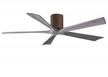 Matthews Fan Company IR5H-WN-BW-60 - Irene-5H - 60" Five Blade Flush Mount Paddle Fan - Walnut Tone Finish - Barn Wood Tone Blades