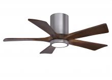 Matthews Fan Company IR5HLK-BP-WA-42 - Irene-5HLK - 42" Five Blade Flush Mount Paddle Fan - 5CCT Integrated LED - Brushed Pewter Finish