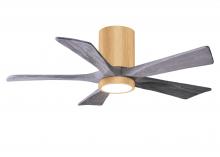 Matthews Fan Company IR5HLK-LM-BW-42 - IR5HLK five-blade flush mount paddle fan in Light Maple finish with 42” Barn Wood blades and int