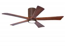 Matthews Fan Company IR5HLK-WN-WA-52 - Irene-5HLK - 52" Five Blade Flush Mount Paddle Fan - 5CCT Integrated LED - Walnut Tone Finish