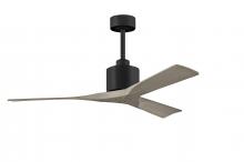 Matthews Fan Company NK-BK-GA-52 - Nan - 52" Ceiling Fan - Matte Black Finish - Gray Ash Tone Blades