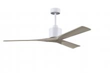 Matthews Fan Company NK-MWH-GA-60 - Nan - 60" Ceiling Fan - Matte White Finish - Gray Ash Tone Blades