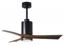 Matthews Fan Company PA3-BK-WA-42 - Patricia-3 - 42" Three Blade Ceiling Fan - 5CCT Integrated LED - Matte Black Finish