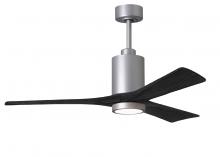 Matthews Fan Company PA3-BN-BK-52 - Patricia-3 - 52" Three Blade Ceiling Fan - 5CCT Integrated LED - Brushed Nickel Finish