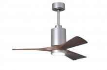 Matthews Fan Company PA3-BN-WA-42 - Patricia-3 - 42" Three Blade Ceiling Fan - 5CCT Integrated LED - Brushed Nickel Finish