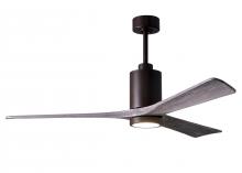 Matthews Fan Company PA3-TB-BW-60 - Patricia-3 - 60" Three Blade Ceiling Fan - 5CCT Integrated LED - Textured Bronze Finish