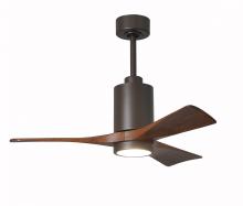 Matthews Fan Company PA3-TB-WA-42 - Patricia-3 - 42" Three Blade Ceiling Fan - 5CCT Integrated LED - Textured Bronze Finish