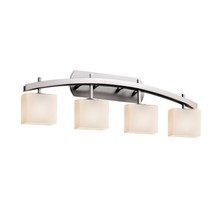 Justice Design Group FSN-8594-55-OPAL-NCKL - Archway 4-Light Bath Bar