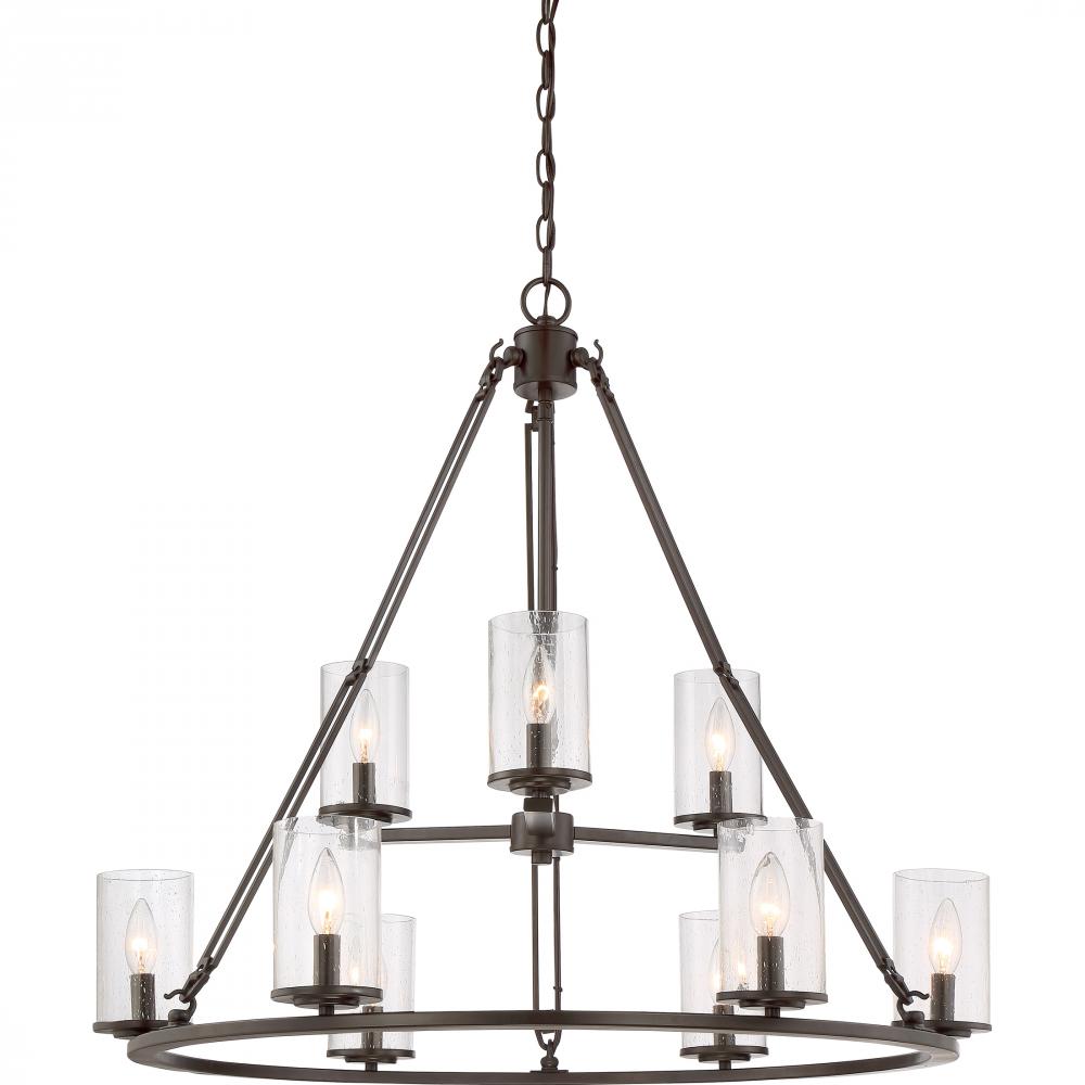 Buchanan 9-Light Western Bronze Chandelier