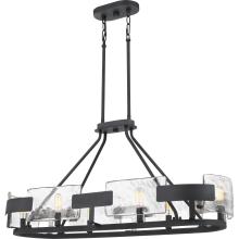 Quoizel STM638BA - Stratum 6-Light Royal Ebony Linear Chandelier