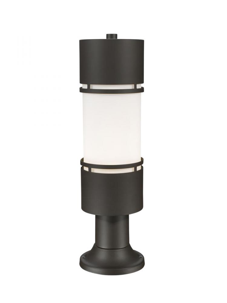 Outdoor LED Post Mount Light with Pier Mount