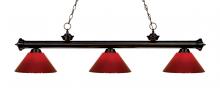 Z-Lite 200-3BRZ-PRD - 3 Light Billiard