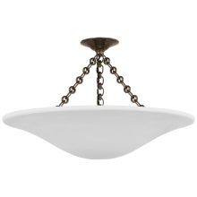 Visual Comfort & Co. Signature Collection ARN 4427BZ-PW - Mollino 24" Semi-Flush Mount