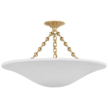 Visual Comfort & Co. Signature Collection ARN 4427HAB-PW - Mollino 24" Semi-Flush Mount