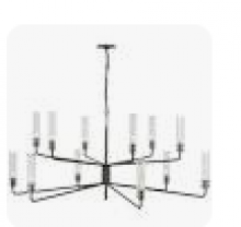 Visual Comfort & Co. Signature Collection ARN 5486BZ-CG - Casoria Grande Two Tier Chandelier