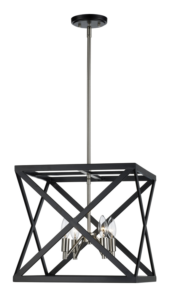 4LT PENDANT AWRY STEEL SML-BK/