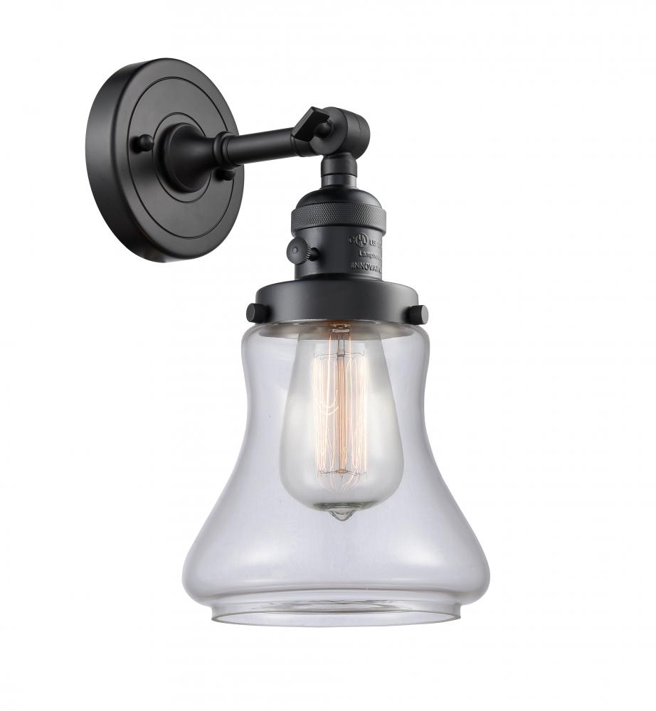Bellmont - 1 Light - 7 inch - Matte Black - Adjustable Sconce
