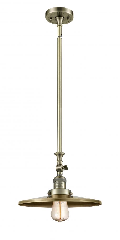 Appalachian - 1 Light - 12 inch - Antique Brass - Stem Hung - Adjustable Mini Pendant