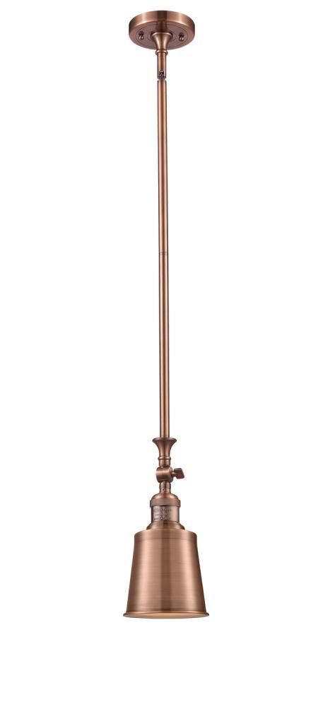 Addison - 1 Light - 5 inch - Antique Copper - Stem Hung - Adjustable Mini Pendant