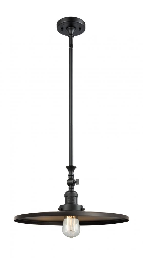 Appalachian - 1 Light - 16 inch - Matte Black - Stem Hung - Adjustable Mini Pendant