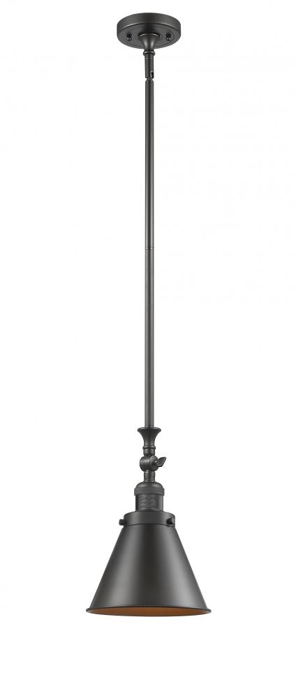 Appalachian - 1 Light - 8 inch - Oil Rubbed Bronze - Stem Hung - Adjustable Mini Pendant