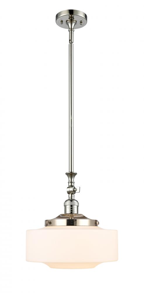 Bridgeton - 1 Light - 12 inch - Polished Nickel - Stem Hung - Adjustable Mini Pendant