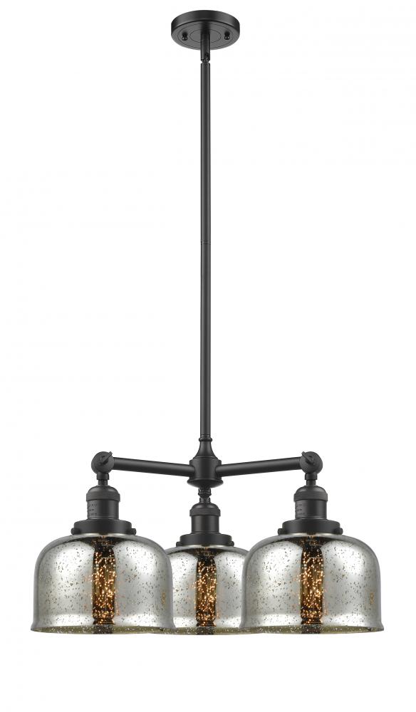 Bell - 3 Light - 22 inch - Oil Rubbed Bronze - Stem Hung - Chandelier