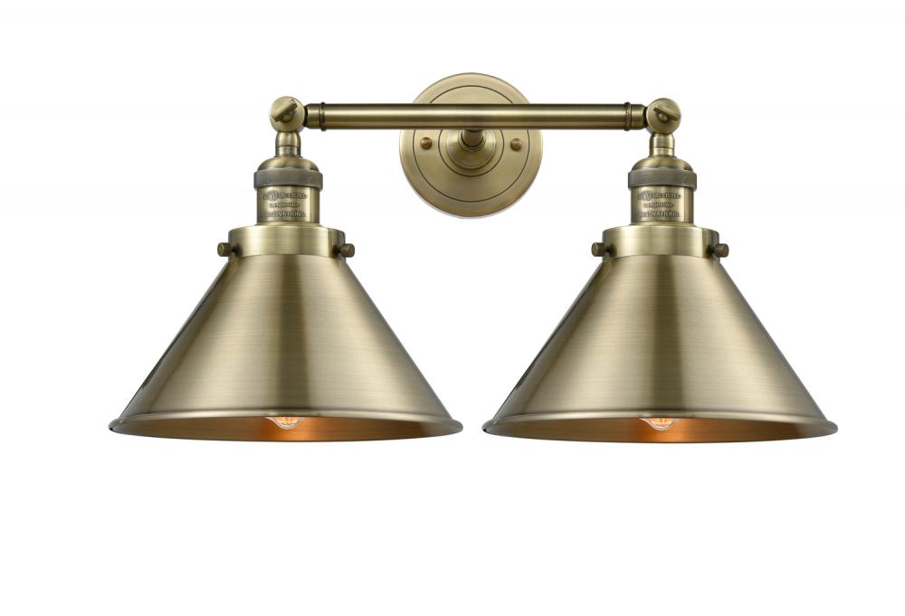 Briarcliff - 2 Light - 19 inch - Antique Brass - Adjustable Bath Vanity Light