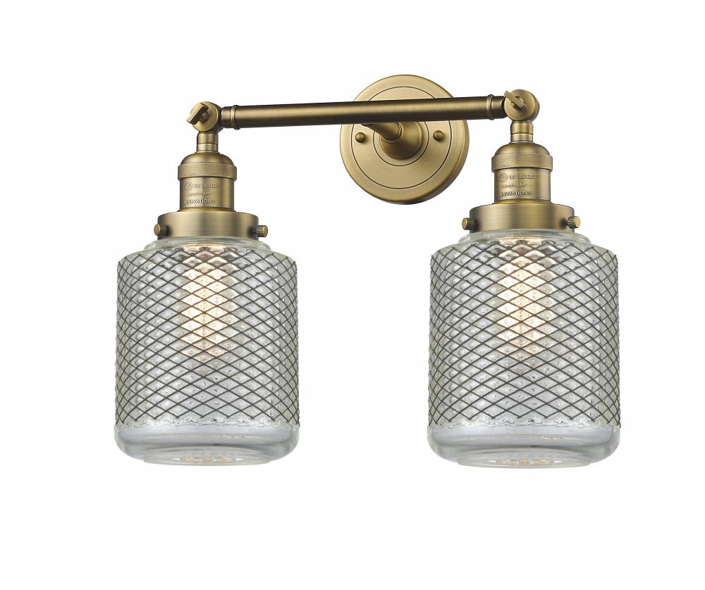 Stanton - 2 Light - 16 inch - Brushed Brass - Adjustable Bath Vanity Light