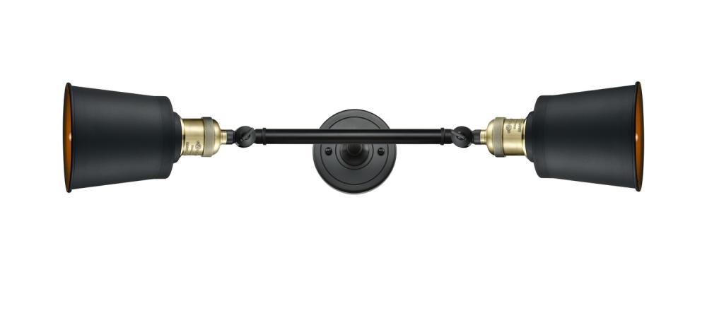 Addison - 2 Light - 5 inch - Black Antique Brass - Adjustable Bath Vanity Light