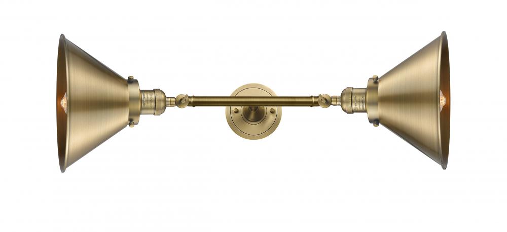 Briarcliff - 2 Light - 10 inch - Brushed Brass - Adjustable Bath Vanity Light