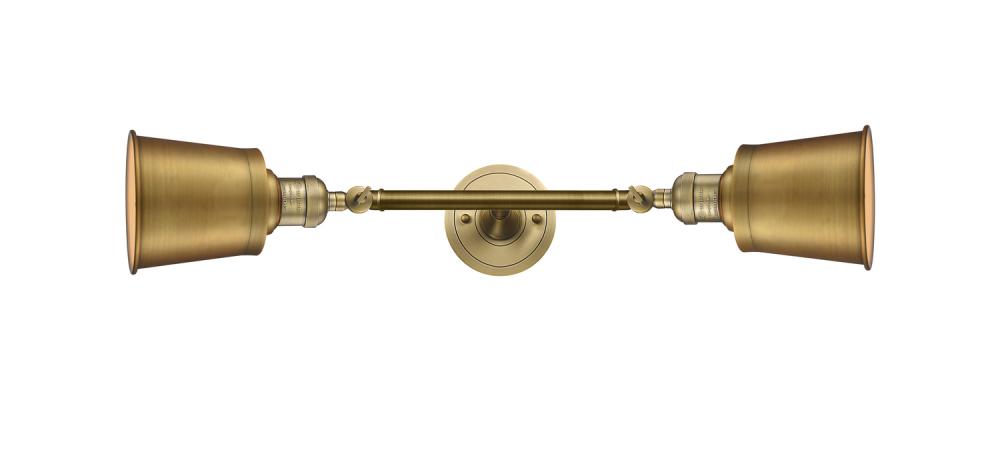 Addison - 2 Light - 5 inch - Brushed Brass - Adjustable Bath Vanity Light