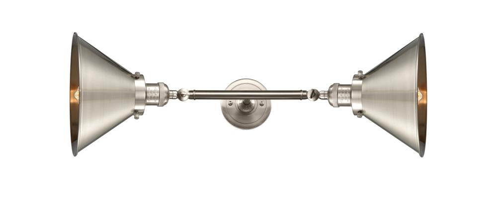 Briarcliff - 2 Light - 10 inch - Brushed Satin Nickel - Adjustable Bath Vanity Light
