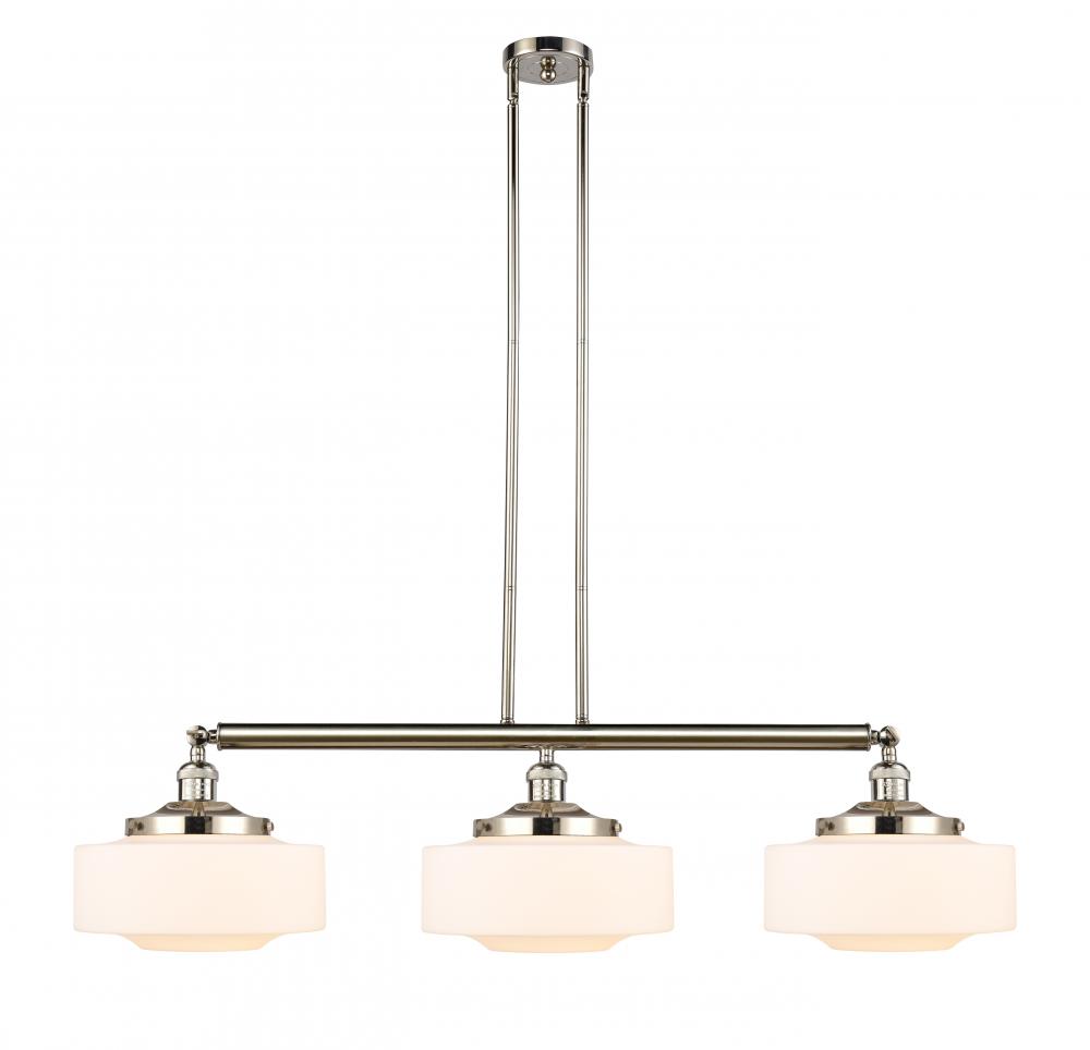 Bridgeton - 3 Light - 44 inch - Polished Nickel - Stem Hung - Adjustable Island Light