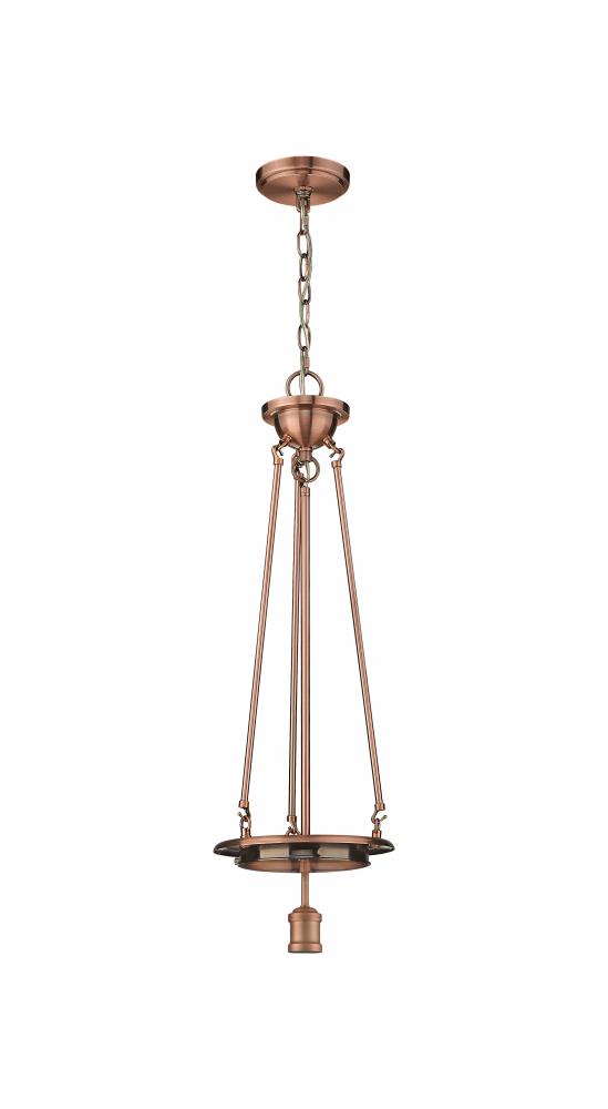 Beacon - 1 Light - Antique Copper - Chain Hung - Pendant