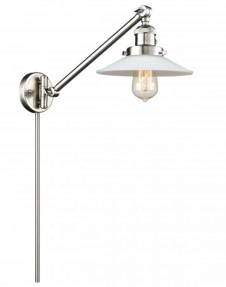 Halophane - 1 Light - 9 inch - Brushed Satin Nickel -Adjustable Swing Arm