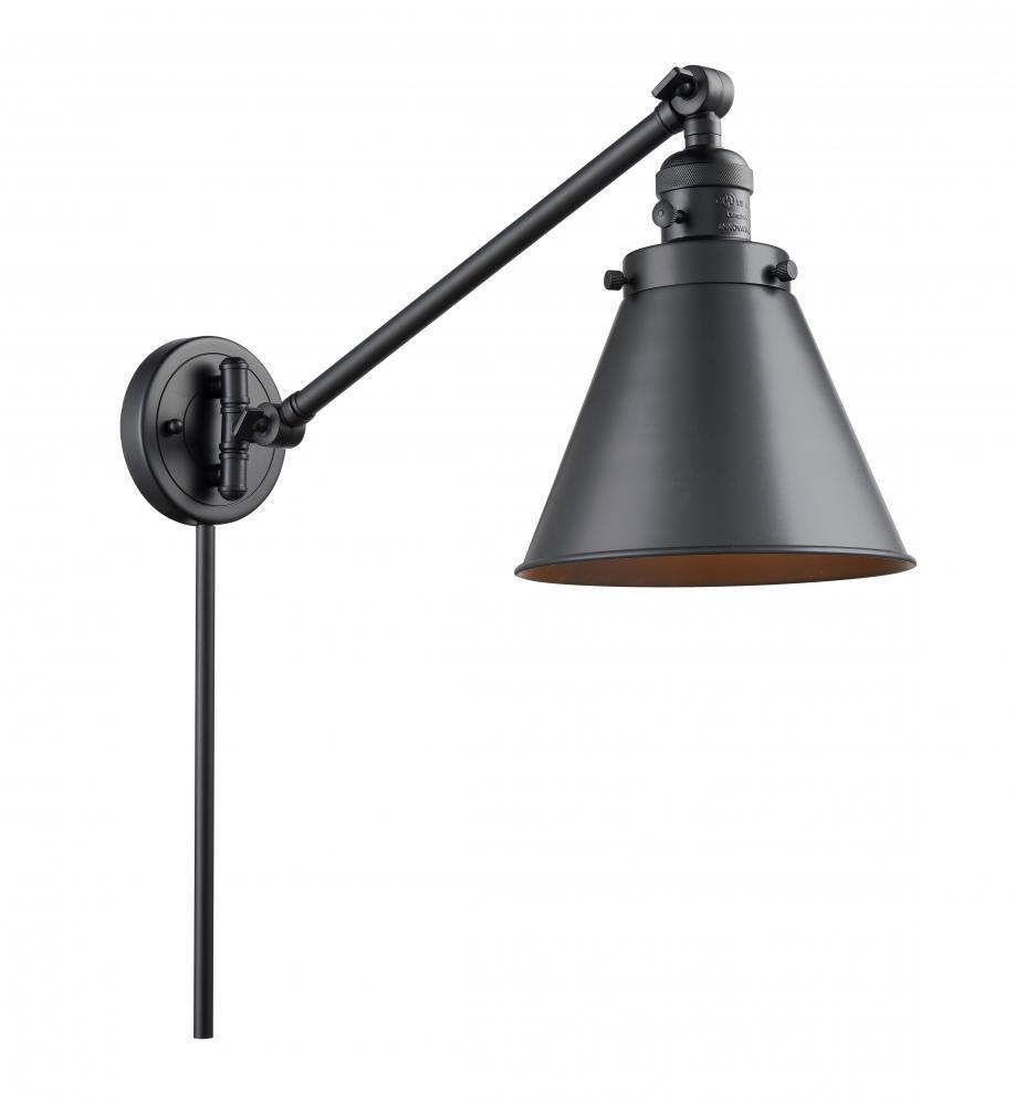 Briarcliff - 1 Light - 10 inch - Matte Black -Adjustable Swing Arm