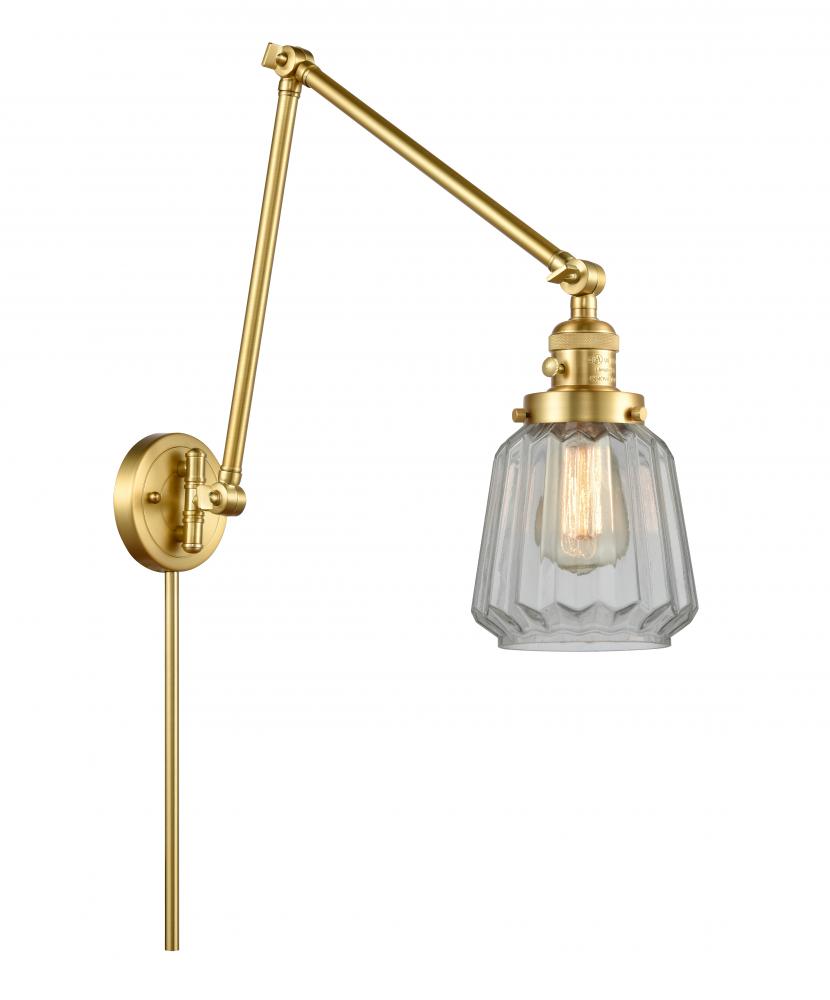 Chatham - 1 Light - 8 inch - Satin Gold -Adjustable Swing Arm