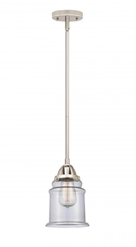 Canton - 1 Light - 6 inch - Polished Nickel - Stem hung - Mini Pendant
