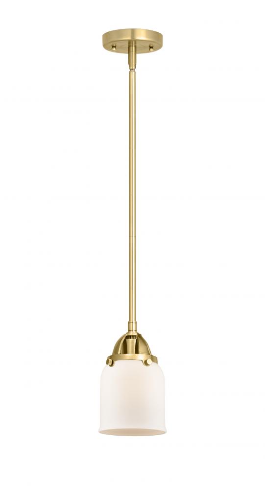 Bell - 1 Light - 5 inch - Satin Gold - Stem hung - Mini Pendant