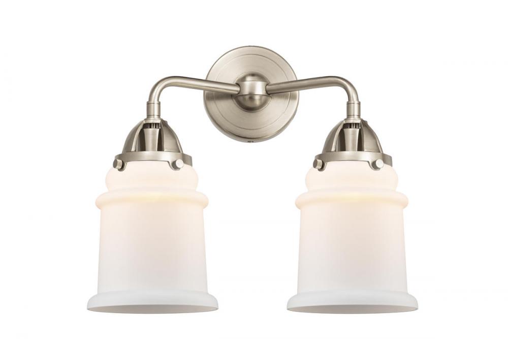 Canton - 2 Light - 14 inch - Brushed Satin Nickel - Bath Vanity Light