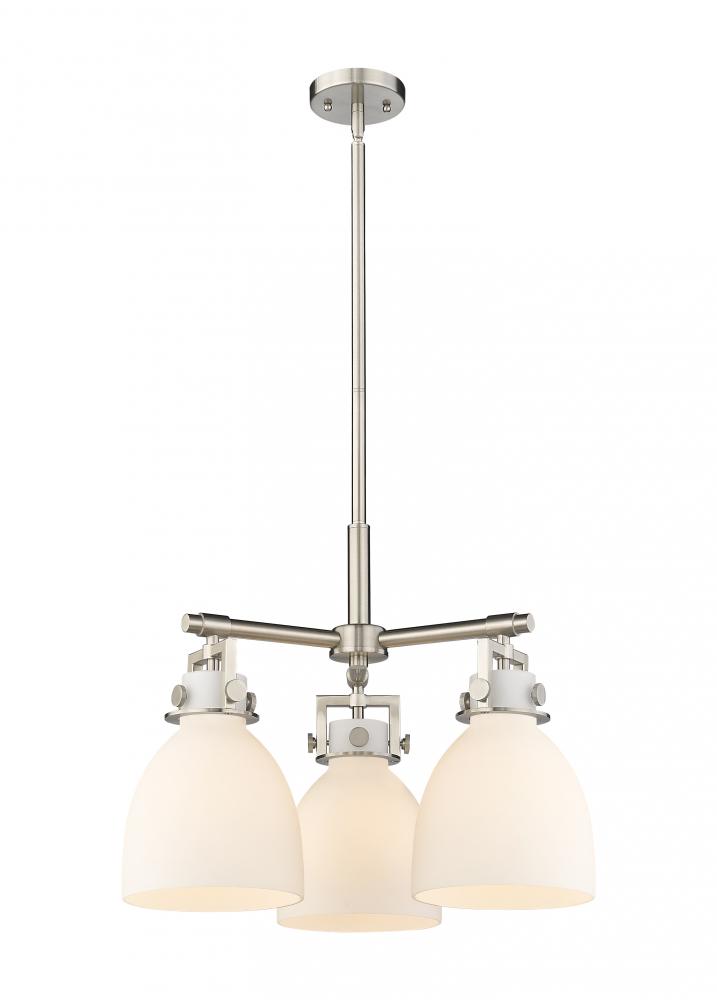 Newton Bell - 3 Light - 21 inch - Satin Nickel - Pendant