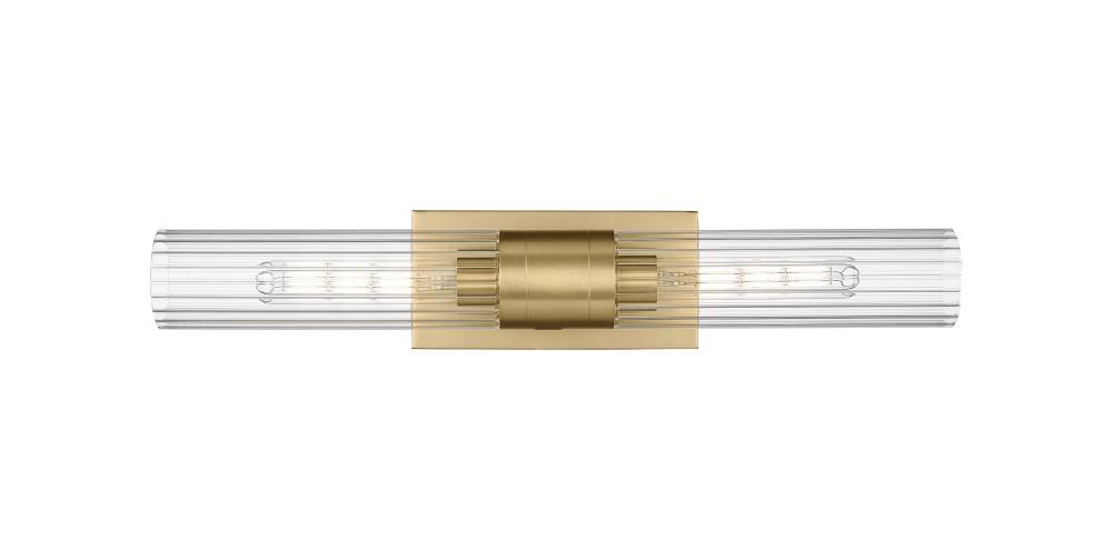 Empire - 2 Light - 5 inch - Brushed Brass - Bath Vanity Light