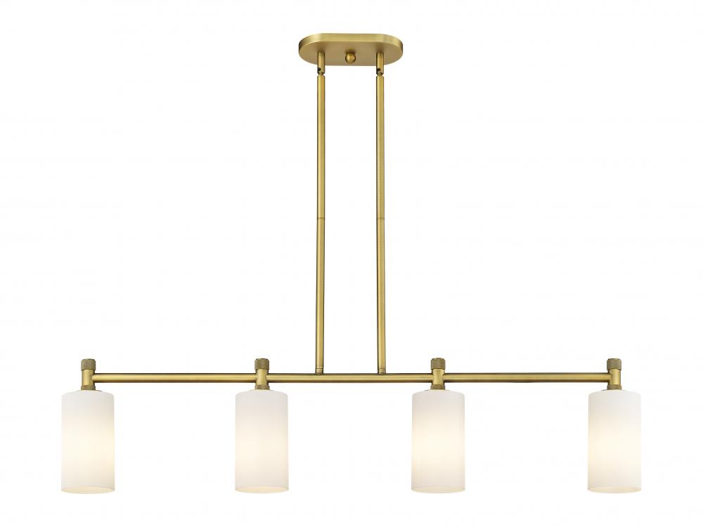 Crown Point - 4 Light - 44 inch - Brushed Brass - Island Light