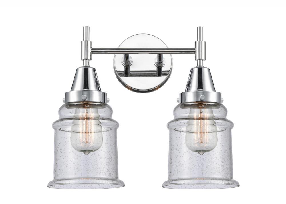 Canton - 2 Light - 15 inch - Polished Chrome - Bath Vanity Light
