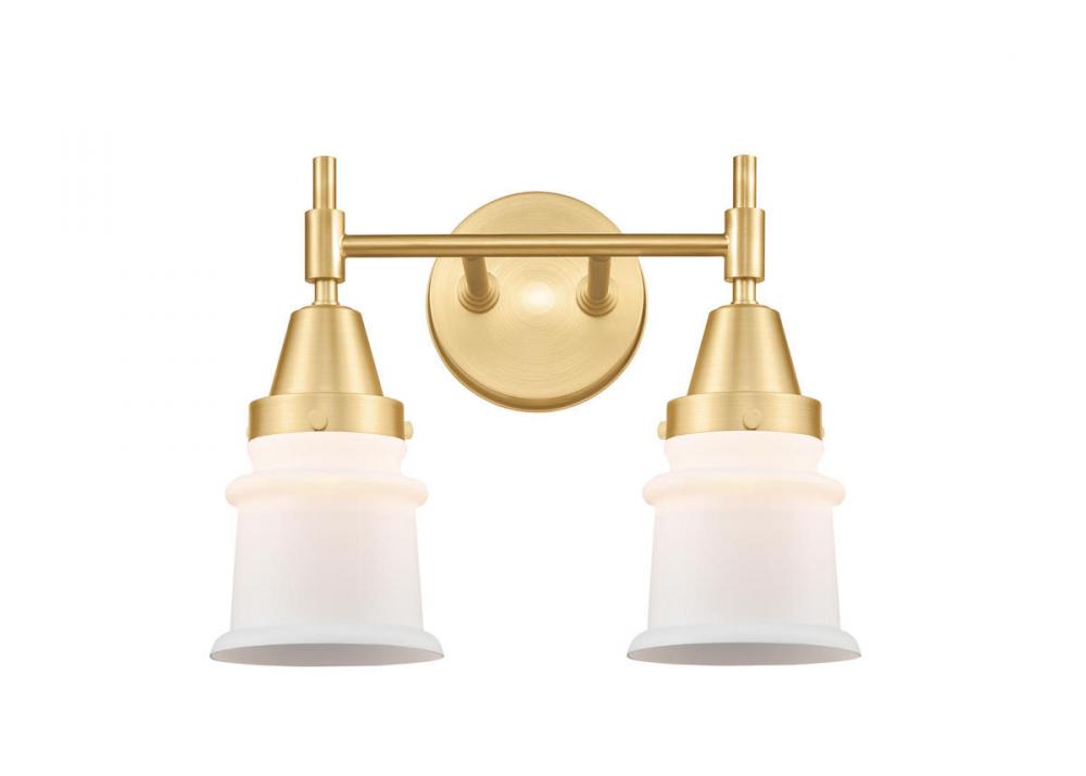 Canton - 2 Light - 14 inch - Satin Gold - Bath Vanity Light
