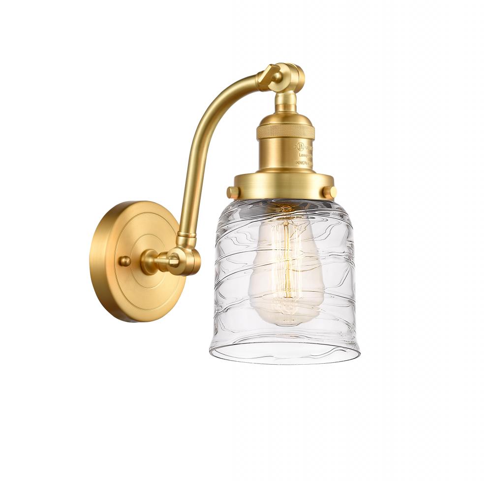 Bell - 1 Light - 5 inch - Satin Gold - Adjustable Sconce